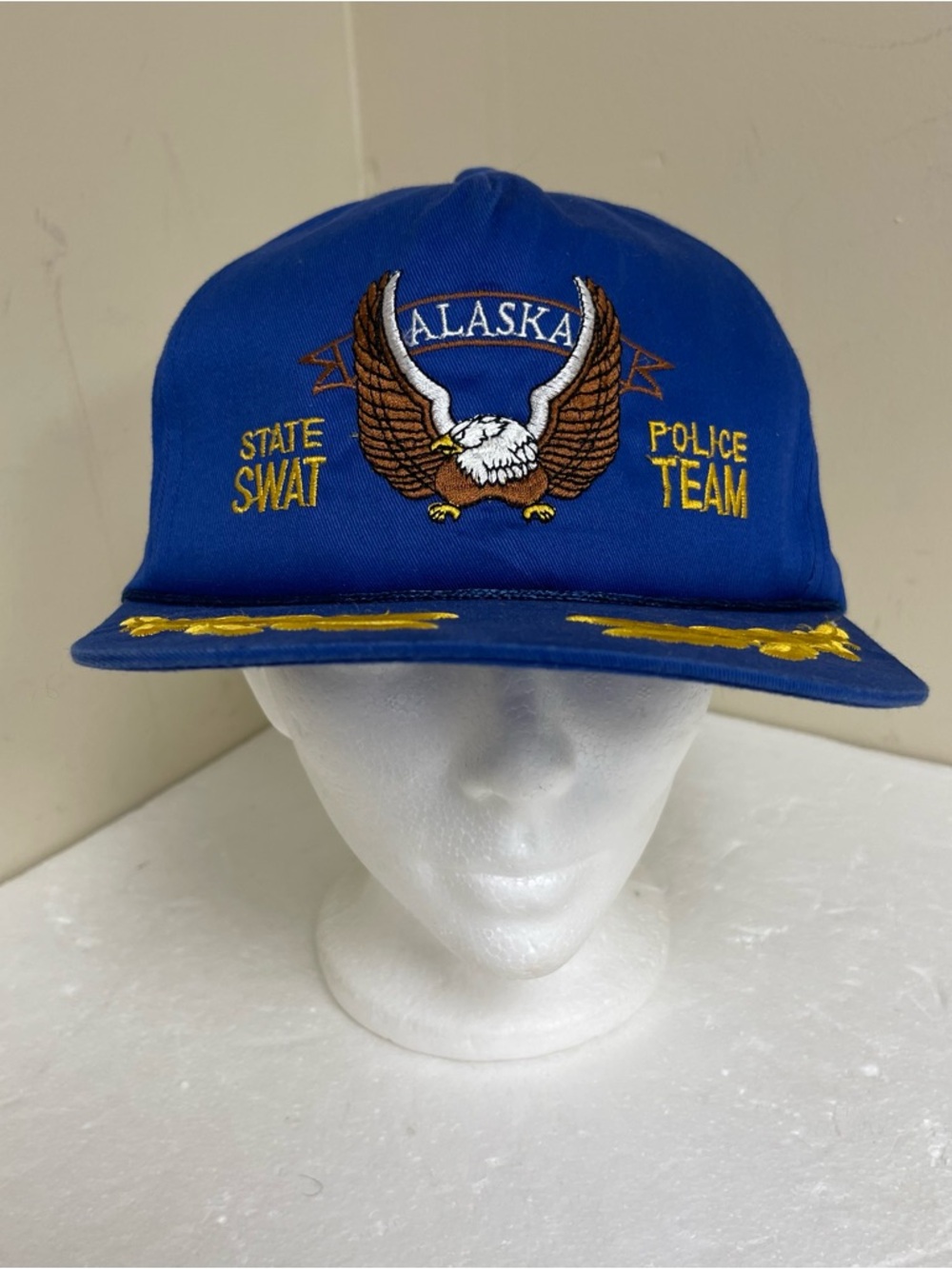 Vintage Alaska State Police Swat Team Winged Eagle Snapback Hat